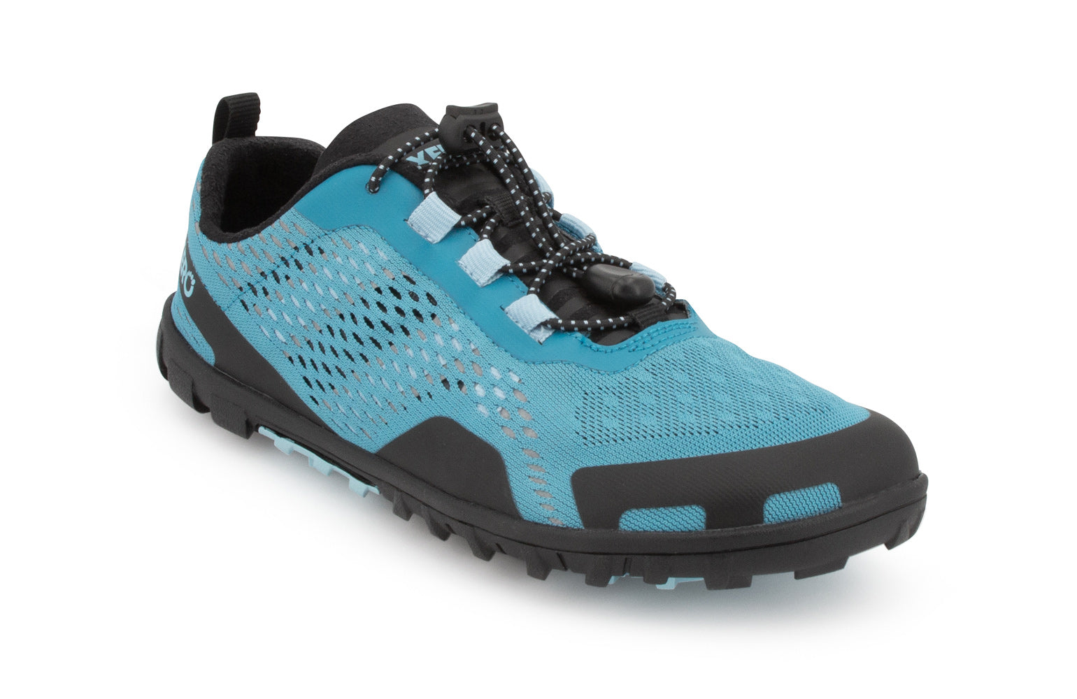 Xero Shoes Aqua X Sport Women barfods vandsko til kvinder i farven surf, vinklet