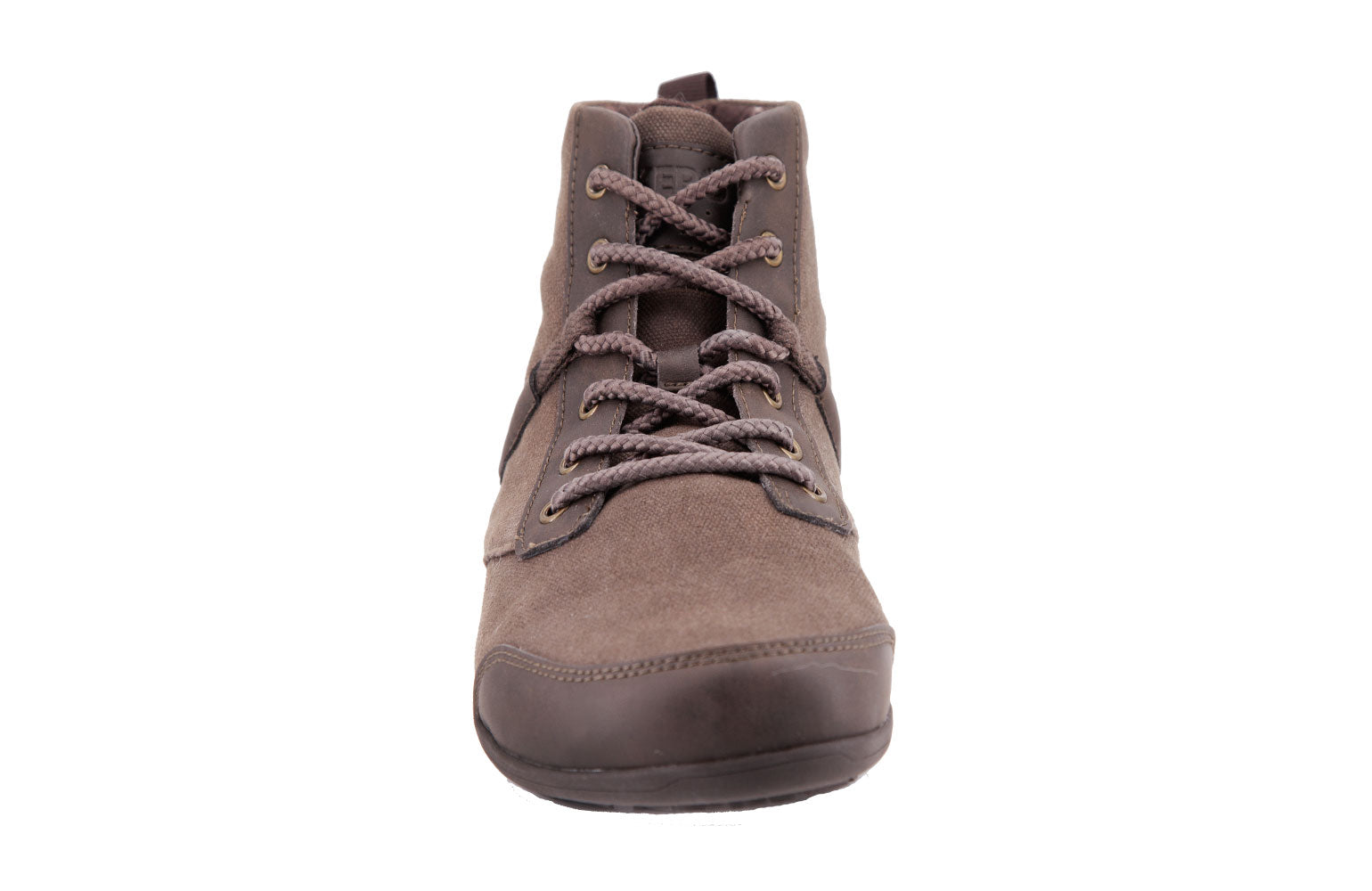 Xero Shoes Denver barefoot støvle i varianten Brown. Minimalistisk design med vandafvisende canvas overdel og bred tåboks. Letvægts og egnet til udendørs brug.