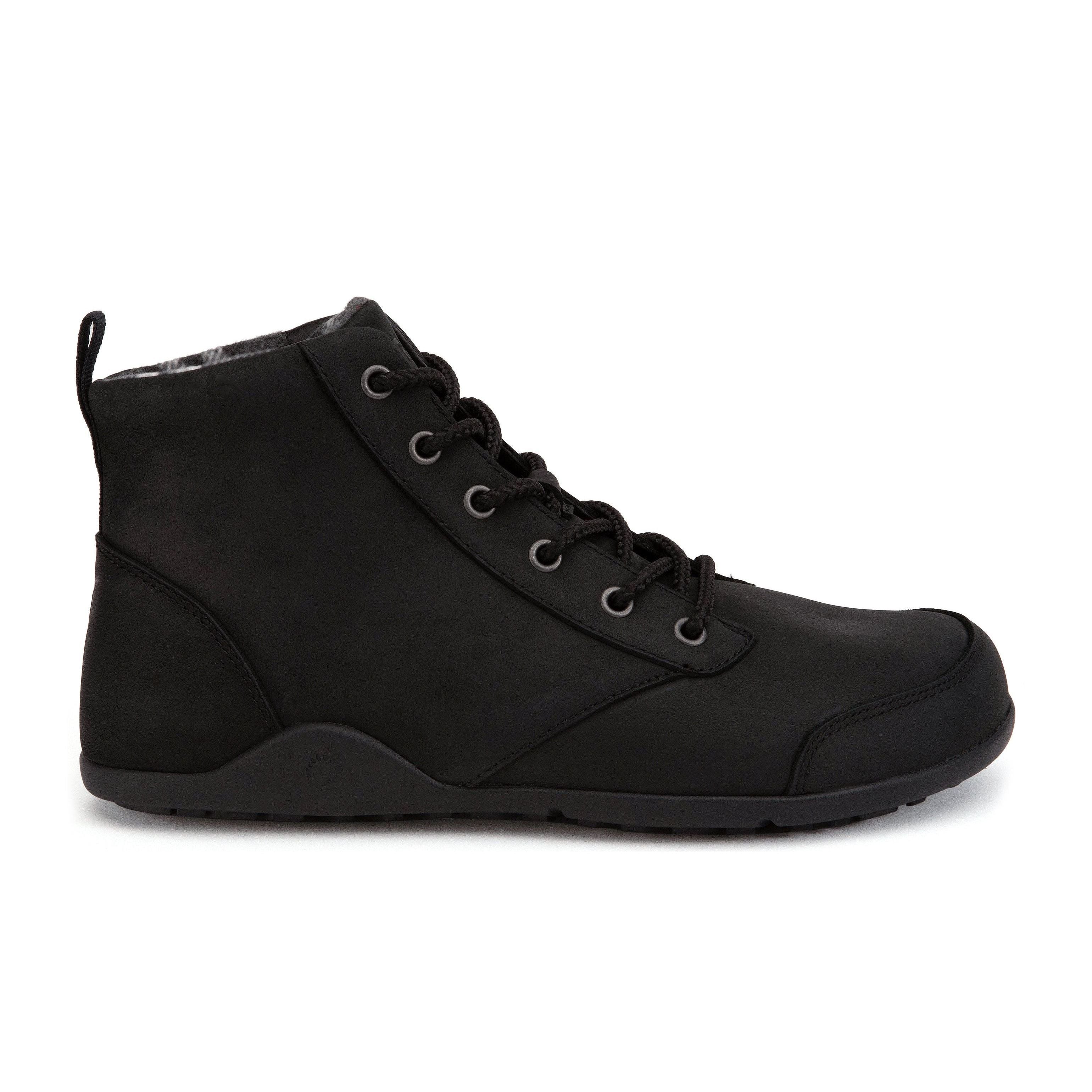 Xero Shoes Denver Leather barfods vinterstøvler til mænd i farven black, yderside