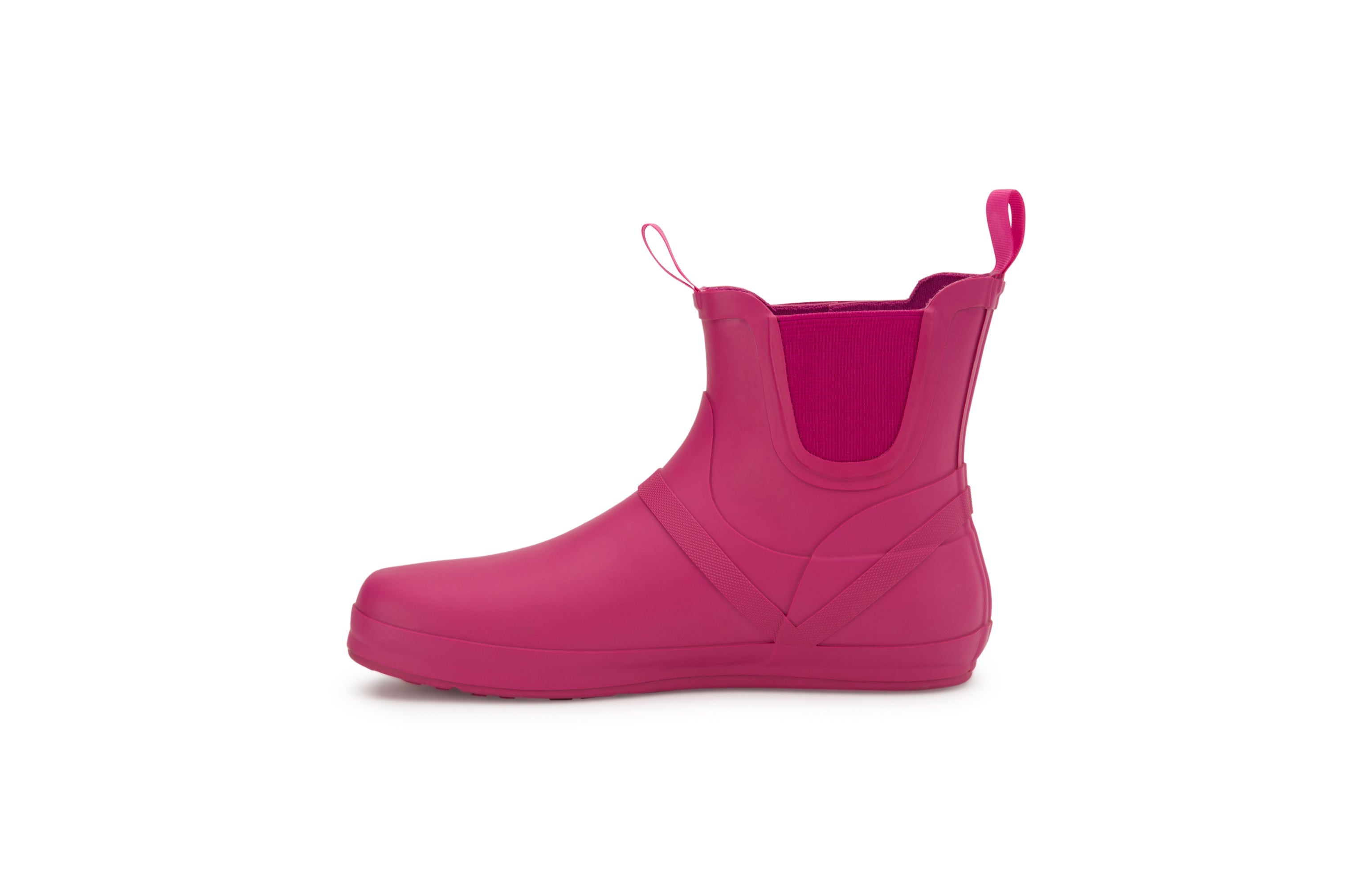 Xero Shoes Gracie barfods gummistøvler til kvinder i farven fuchsia, inderside