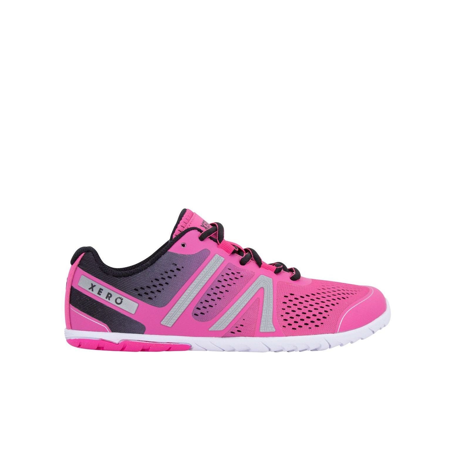 Xero Shoes HFS Womens barfods træningssko/løbesko til kvinder i farven pink glow, yderside