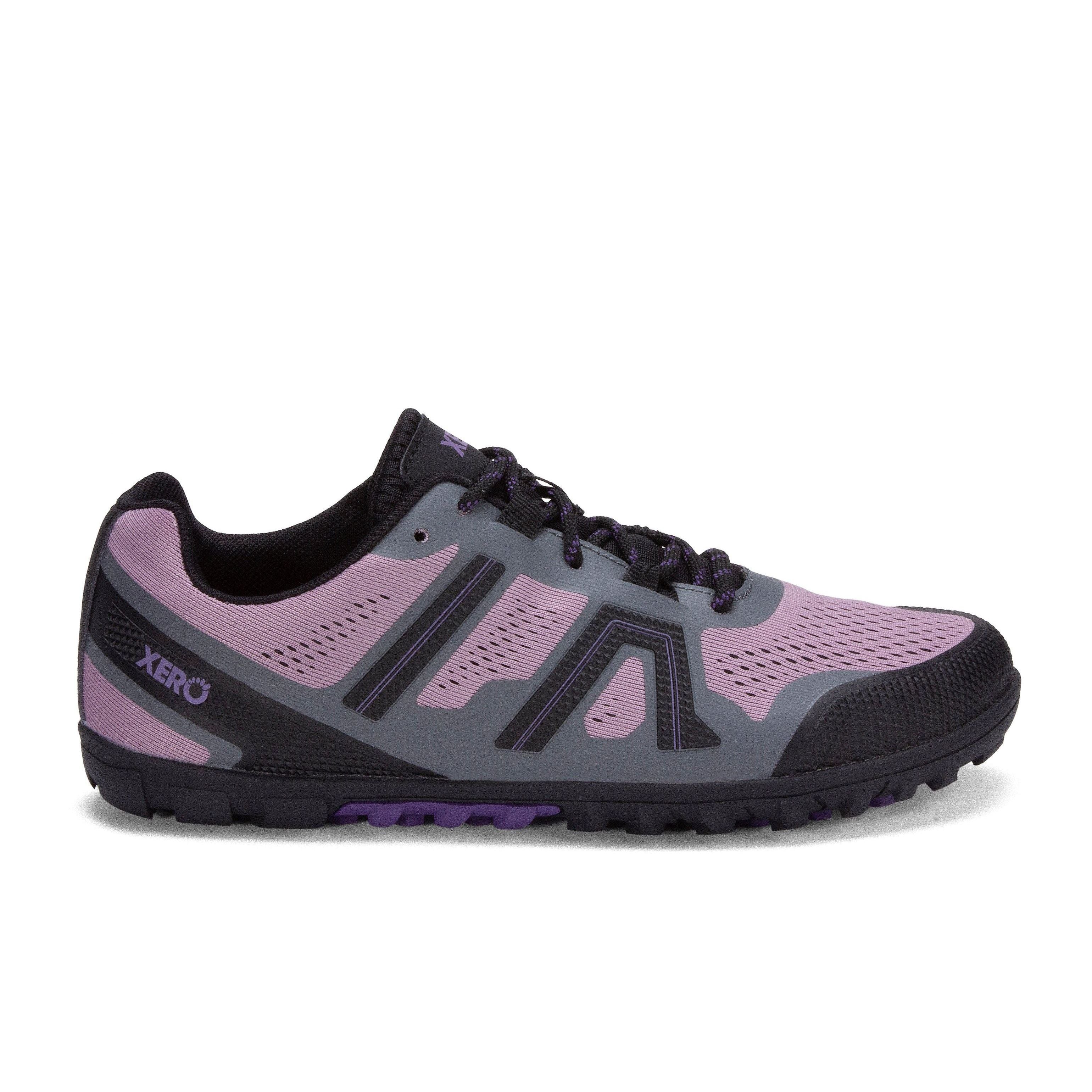 Xero Shoes Mesa Trail barfods trailsko til kvinder i farven orchid, yderside