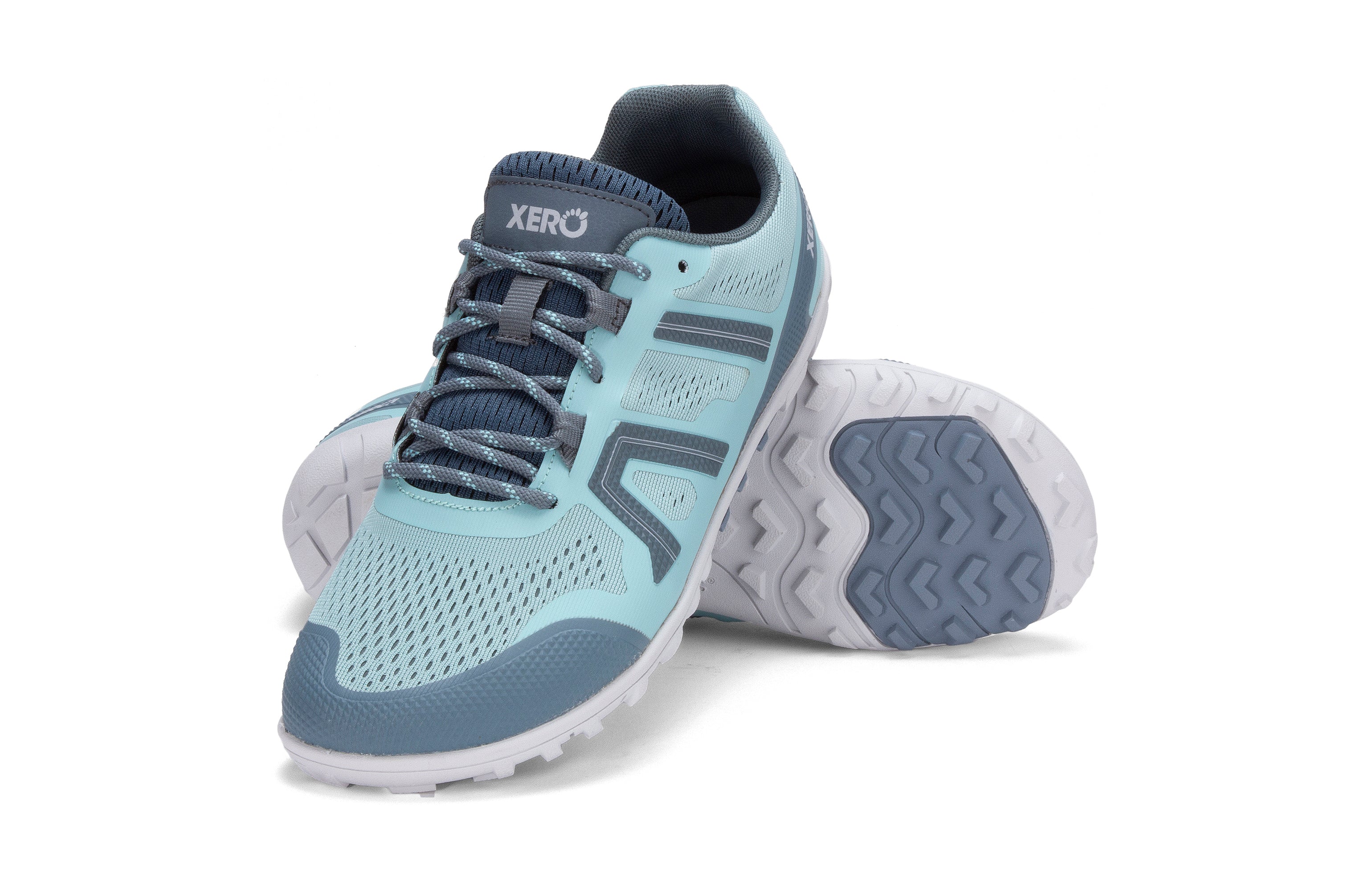 Xero Shoes Mesa Trail barfods trailsko til kvinder i farven turquoise, par