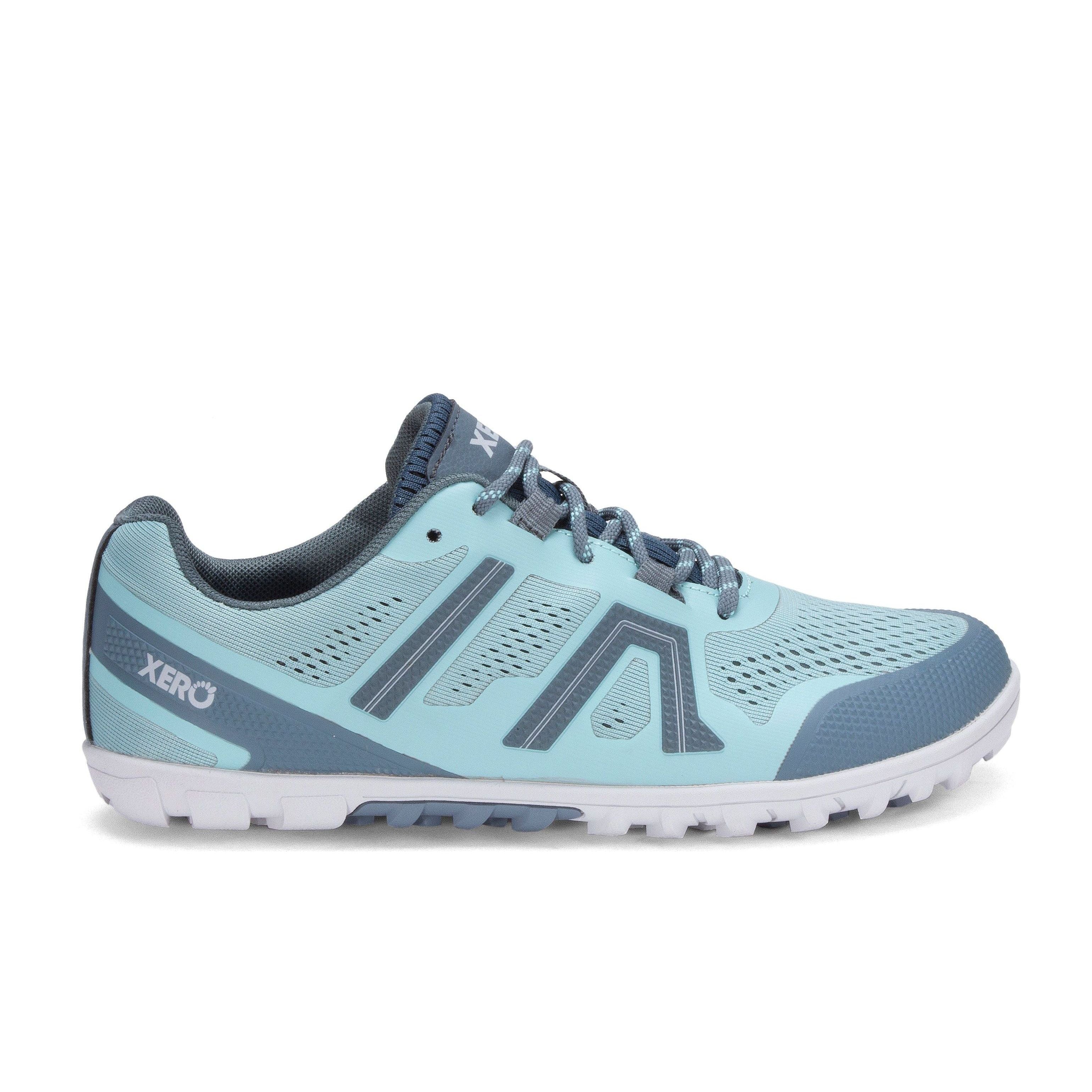 Xero Shoes Mesa Trail barfods trailsko til kvinder i farven turquoise, yderside