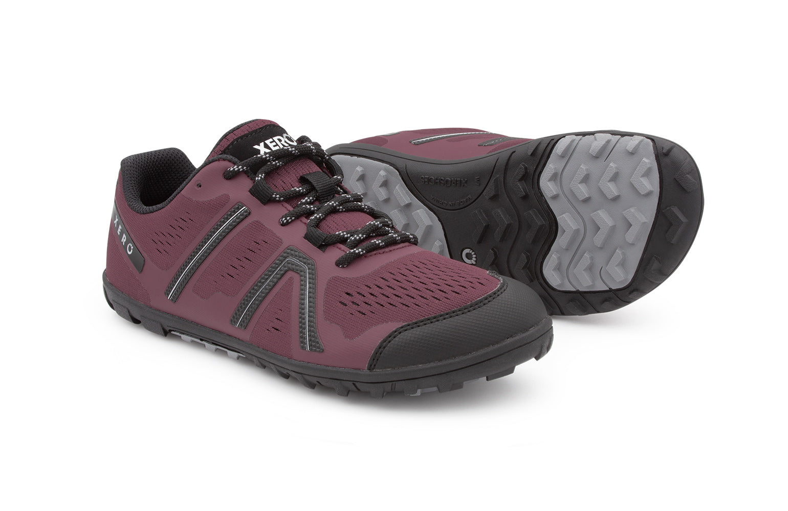 Xero Shoes Mesa Trail barfods trailsko til kvinder i farven muddy rose, par