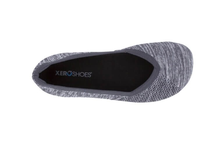 Xero Shoes Phoenix Knit Womens barfods ballerinaer til kvinder i farven gray, top