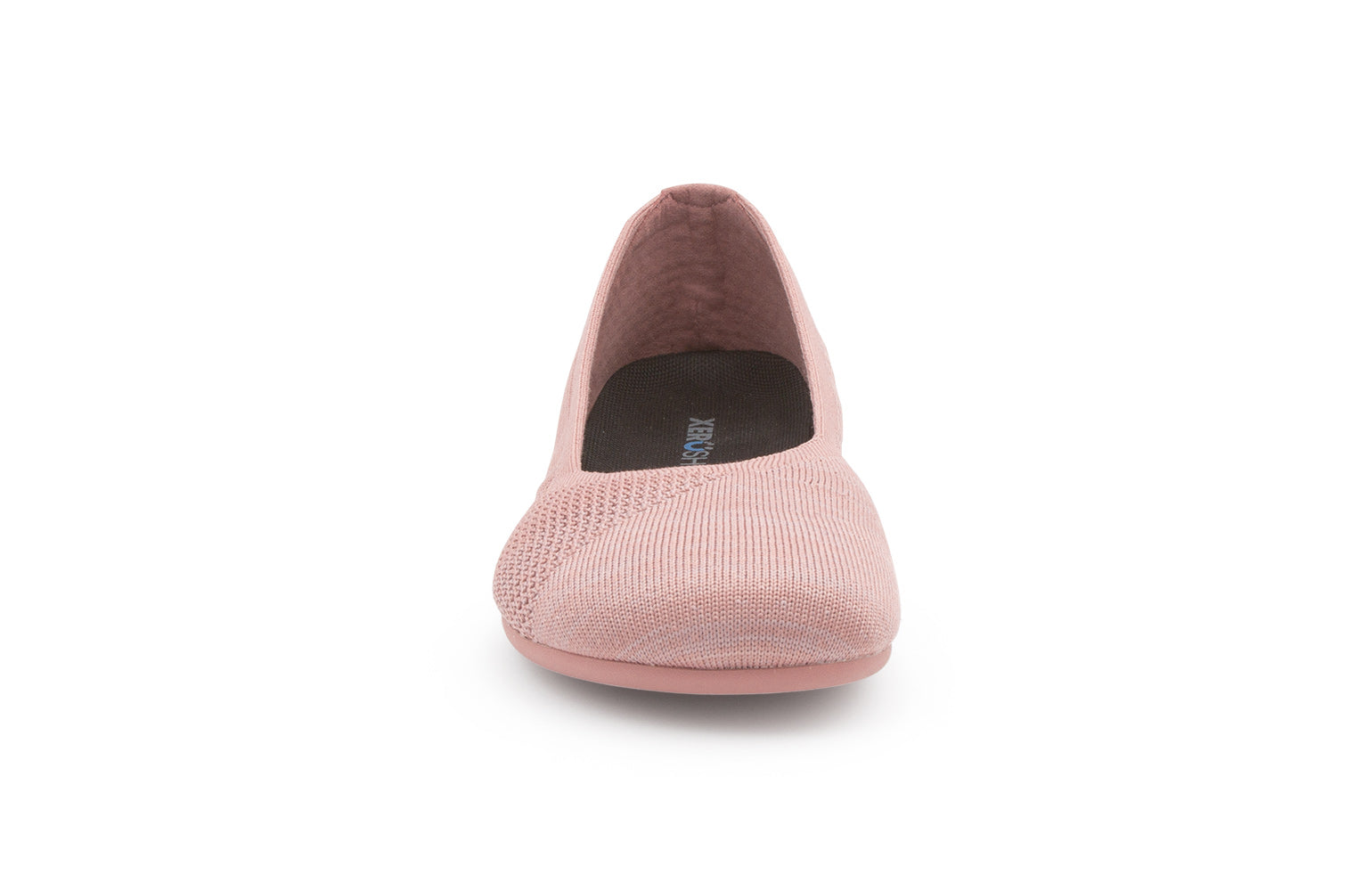 Xero Shoes Phoenix Knit Womens barfods ballerinaer til kvinder i farven rose, forfra