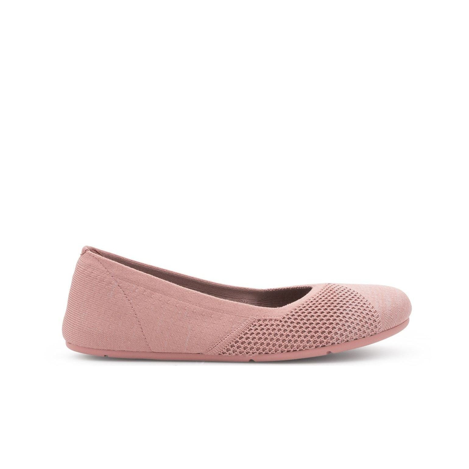 Xero Shoes Phoenix Knit Womens barfods ballerinaer til kvinder i farven rose, yderside