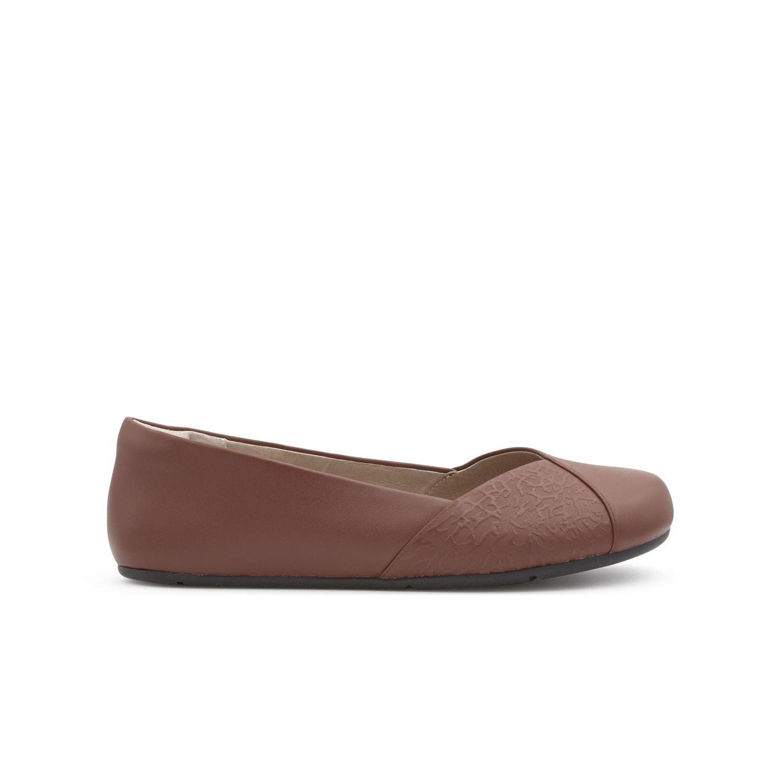 Xero Shoes Phoenix Leather barfods ballerinaer til kvinder i farven brown, yderside