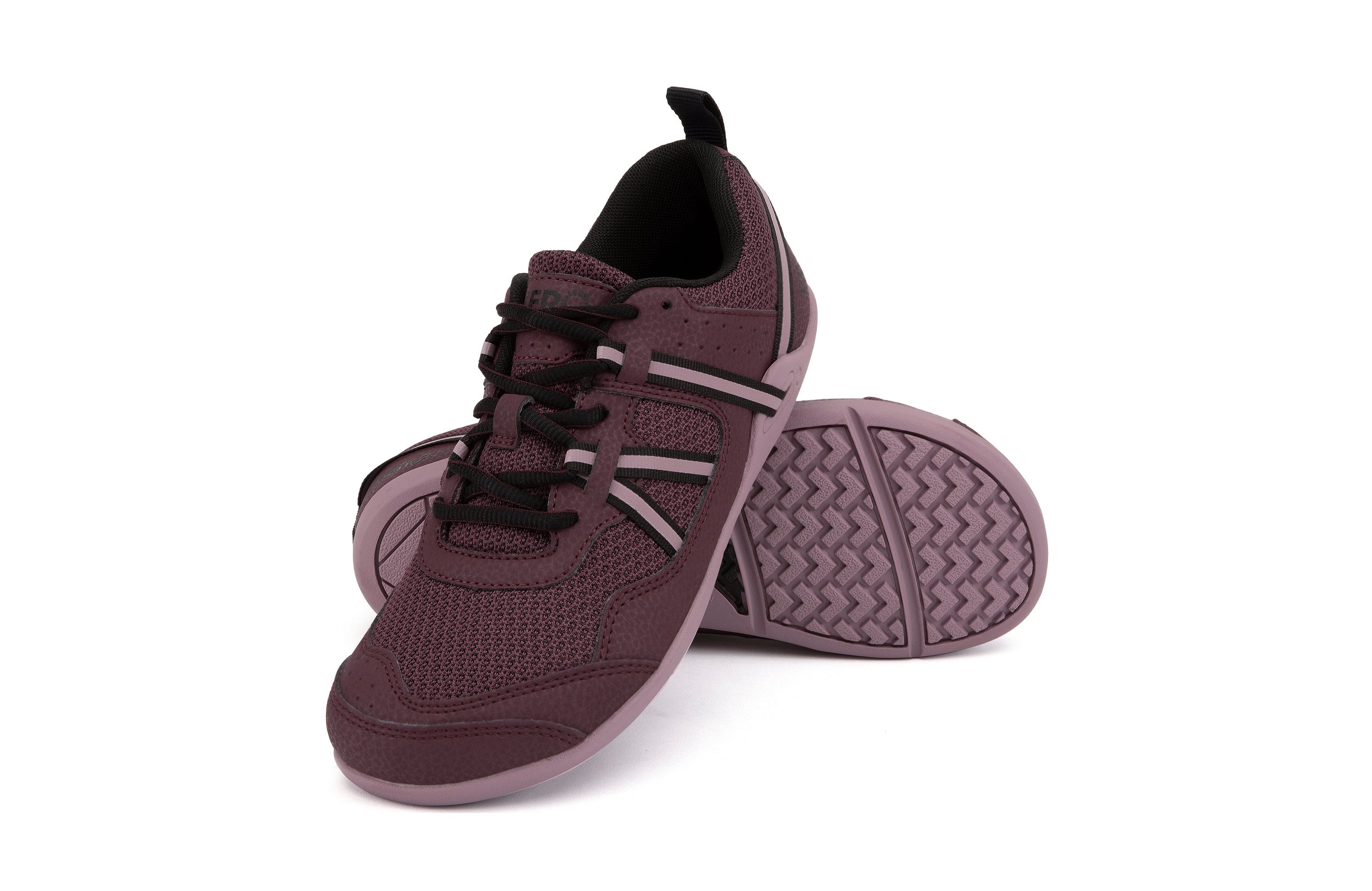 Xero Shoes Prio Womens barfods træningssko til kvinder i farven fig/elderberry, par