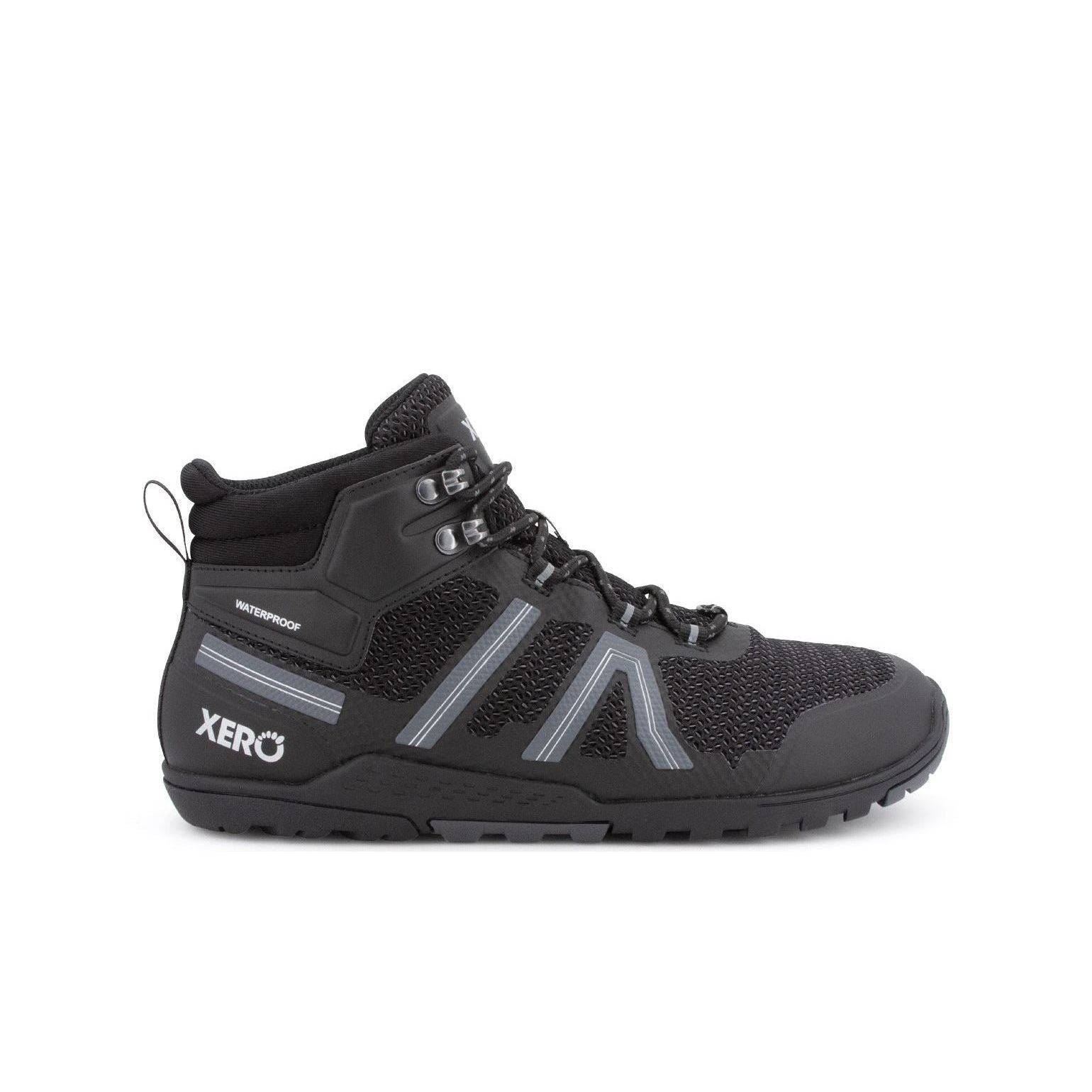 Xero Shoes Xcursion Fusion Womens barfods vandrestøvler til kvinder i farven black, yderside