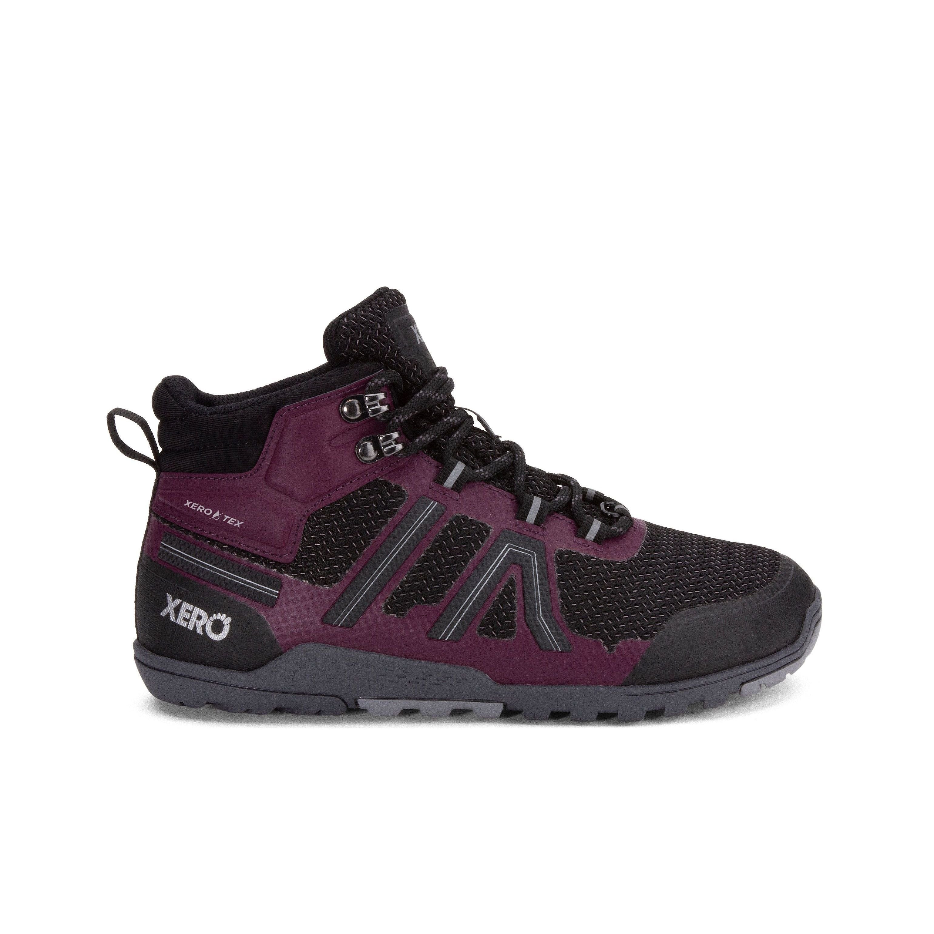 Xero Shoes Xcursion Fusion Womens barfods vandrestøvler til kvinder i farven fig, yderside