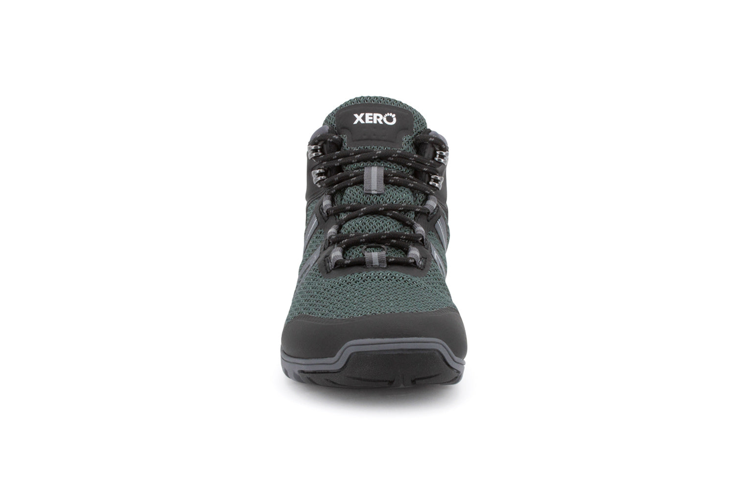 Xero Shoes Xcursion Fusion Womens barfods vandrestøvler til kvinder i farven spruce, forfra