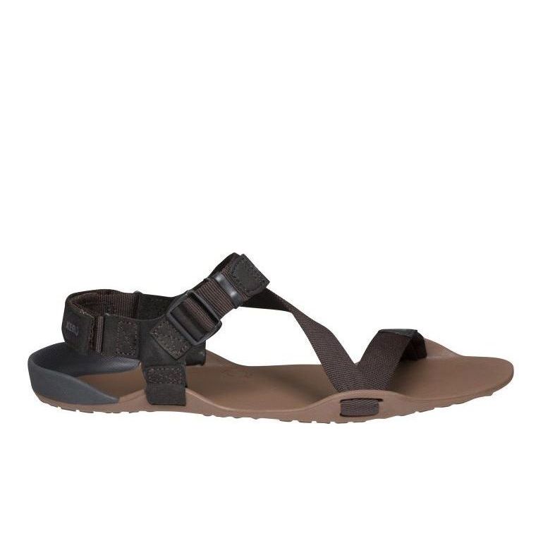 Xero Shoes Z-Trek Men barfods sandaler til mænd i farven mocha earth, yderside