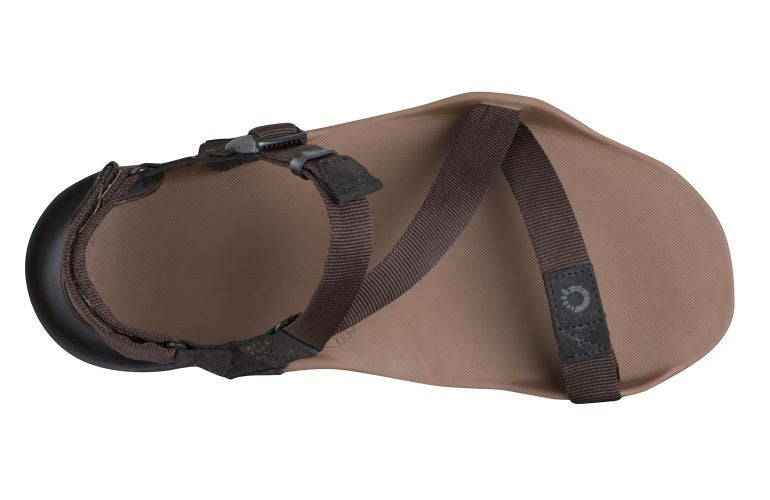 Xero Shoes Z-Trek Men barfods sandaler til mænd i farven mocha earth, top